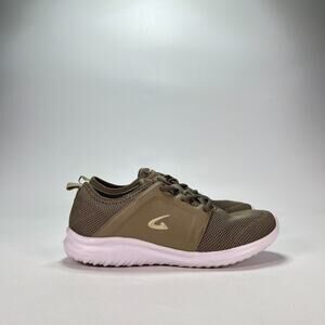 Geers By Dream Seek Olive Brown Low Top Athletic Sneakers 6595 Women's Size 9